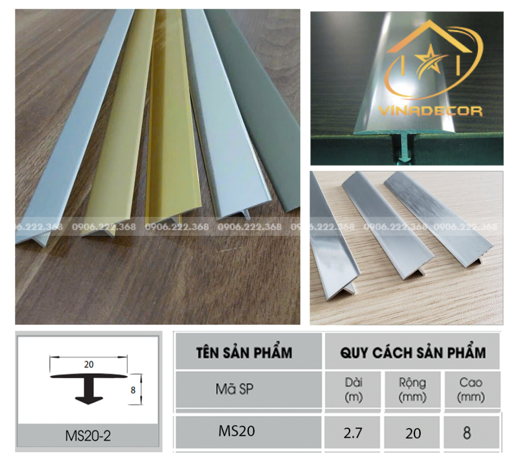 NẸP T20 NHÔM