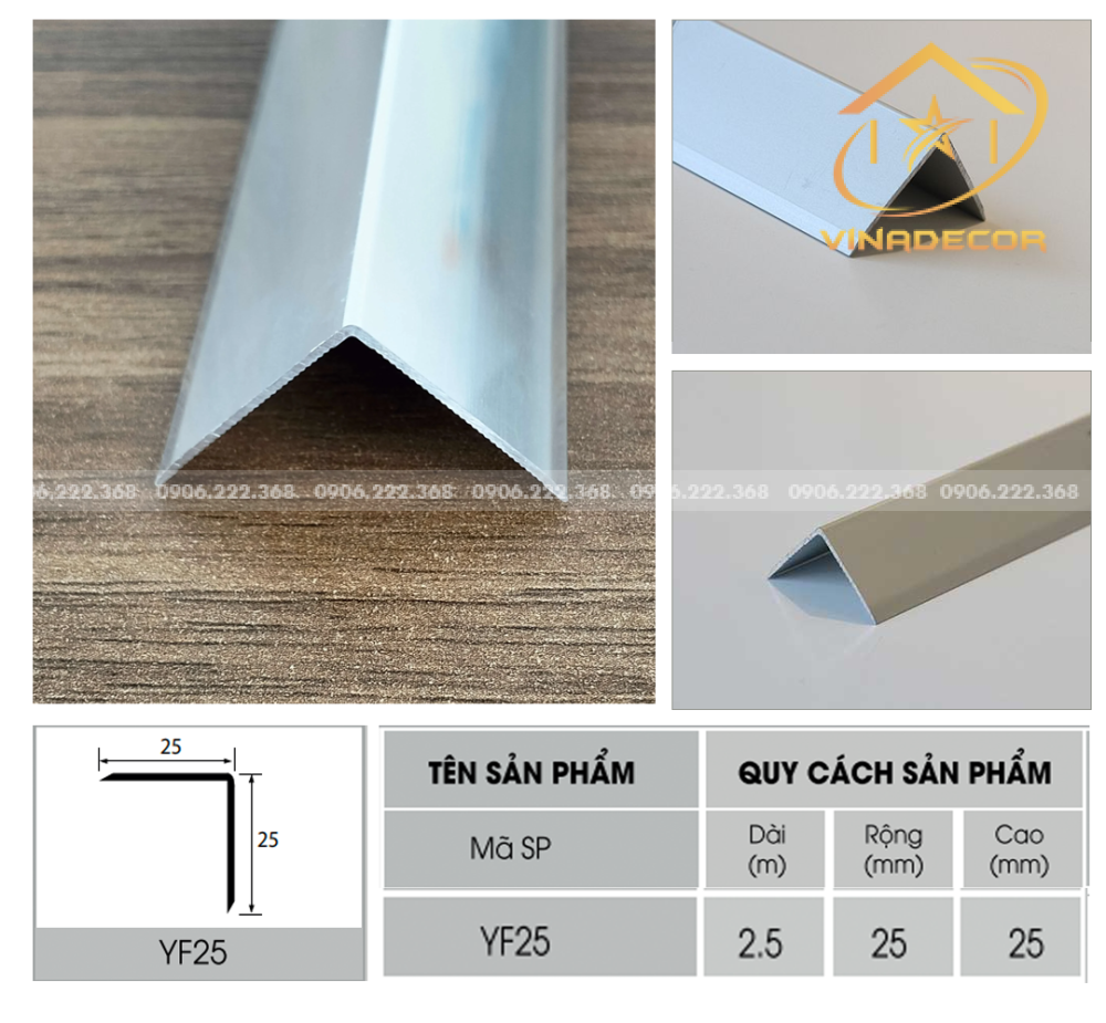 NẸP V25 NHÔM