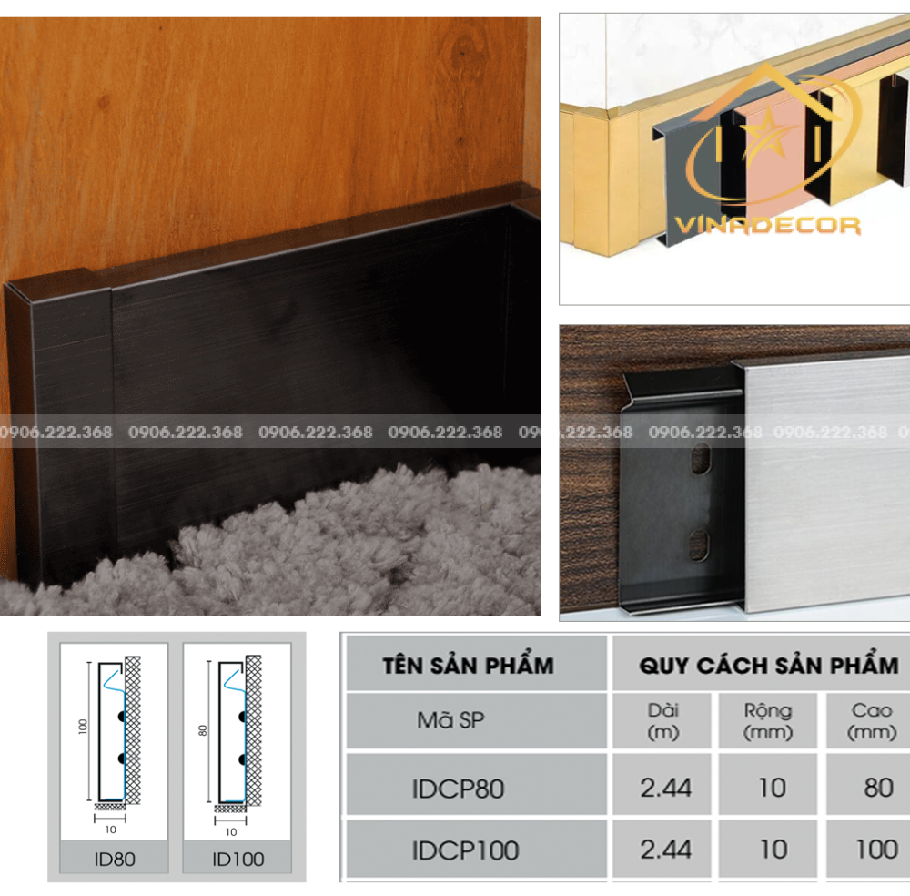 LEN CHÂN TƯỜNG HỘP